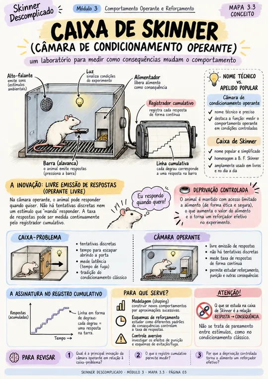 Mapa visual: caixa de Skinner
