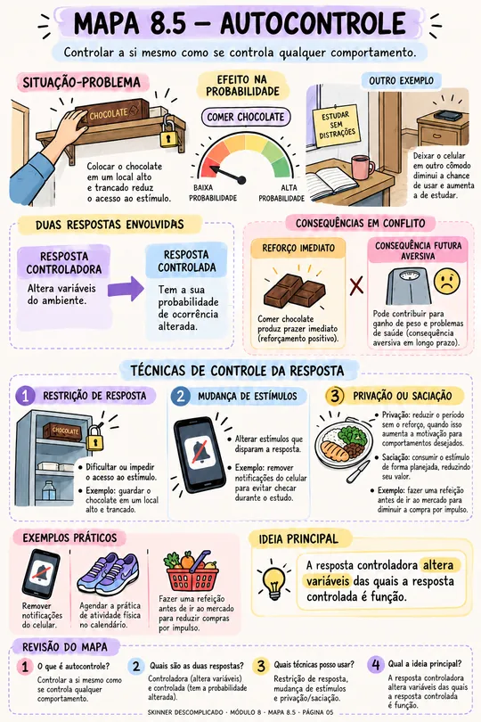 Mapa visual: autocontrole